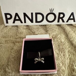 Pandora Silver Bow Bracelet Charm